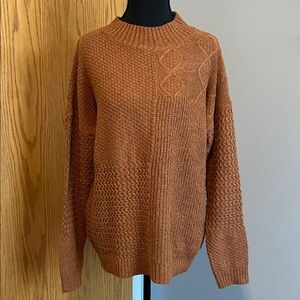 Cozy Casual Rust Knit Sweater